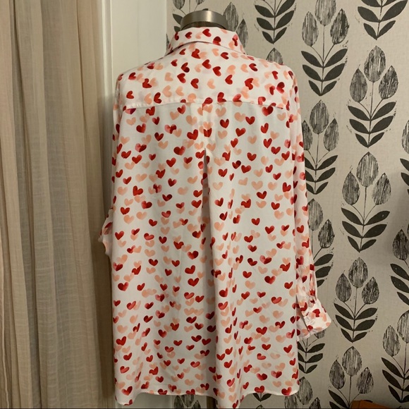 3/$25 Valentine’s Day Heart Blouse by Velvet Heart - Picture 5 of 8